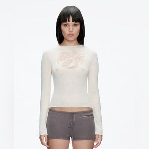 NEW Tank Air Tiger Lily Top Wool Alpaca Knit XS Ivory